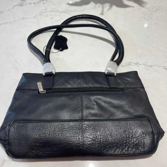 Navy blue leather purse, brand new - Picture 2 of 2